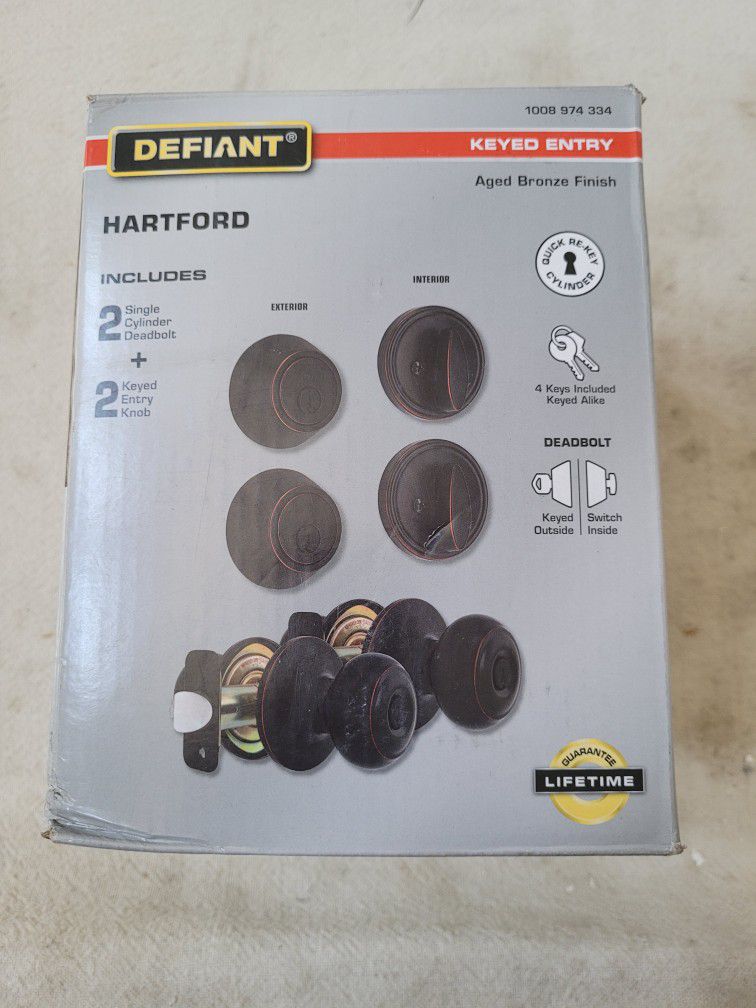 Defiant Bronze Project Pack Door Lock Sets