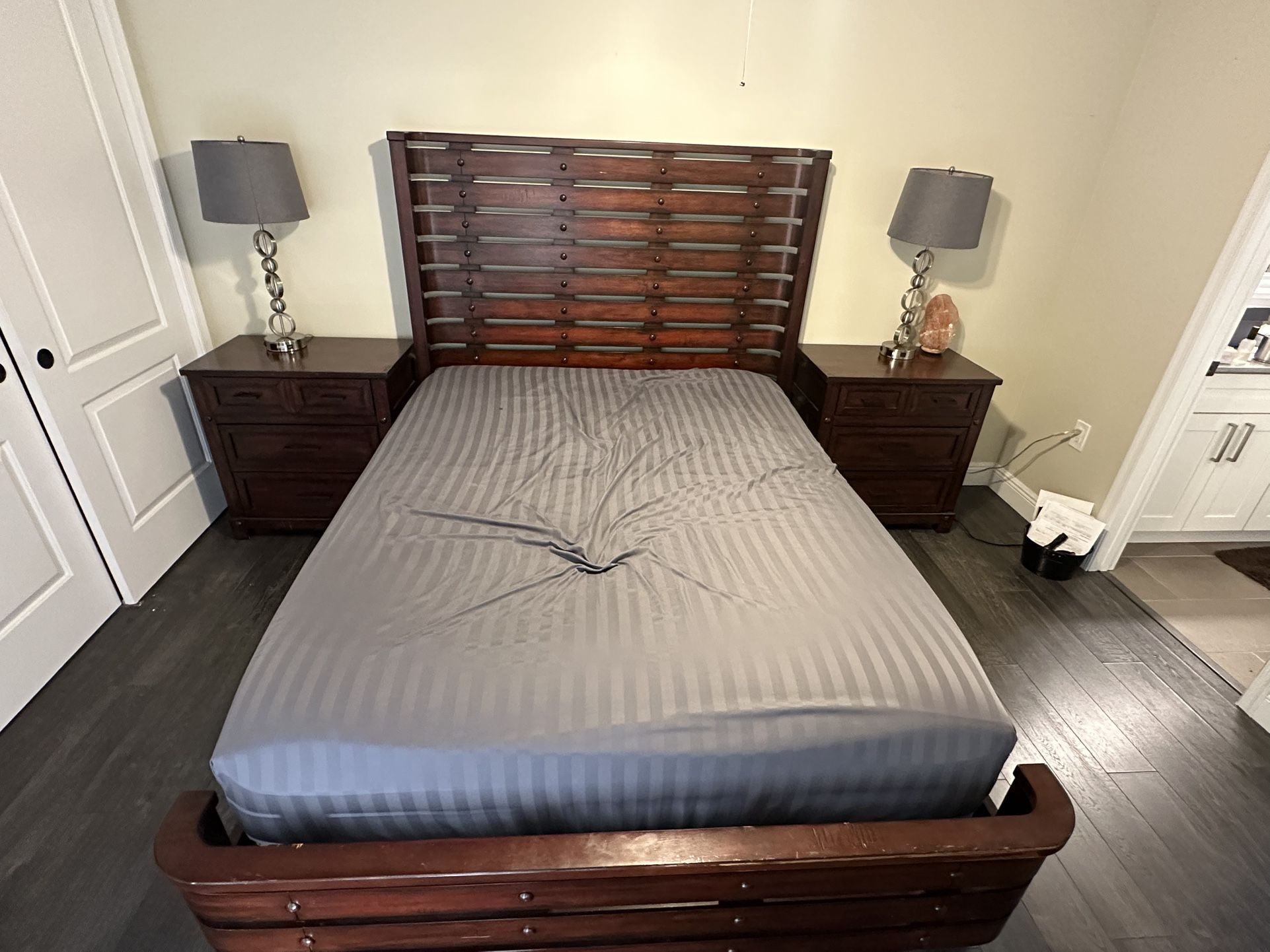 Queen Bed frame and Night stands
