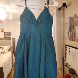 Beautiful Teal Sparkle Dress
