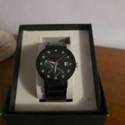 Mens Black BULOVA watch