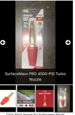 SurfaceMaxx PRO 4500 PSI Turbo Nozzle