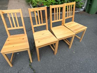 Solid Wood Kitchen Table & 4 Chairs – $175 OBO