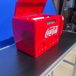Coca Cola Cooler Radio Ice Cold Vintage Coke Cassette Player