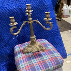 Brass Candle Holder Holds 4
