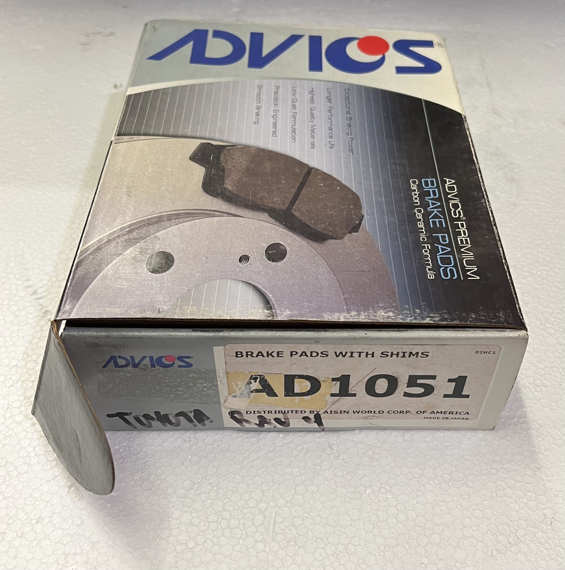 ADVICS Brake Pads Rear AD1051 for 2004 Toyota Rav-4