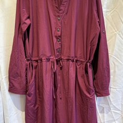 ORVIS Classic Collection Size XL maroon dress Pack ‘n Go