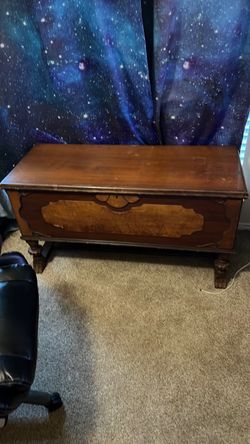 Wooden toy chest