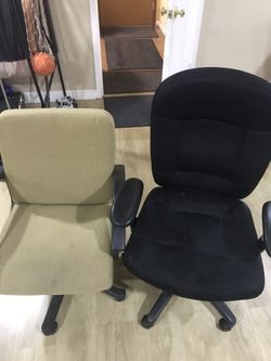 2 office chairs