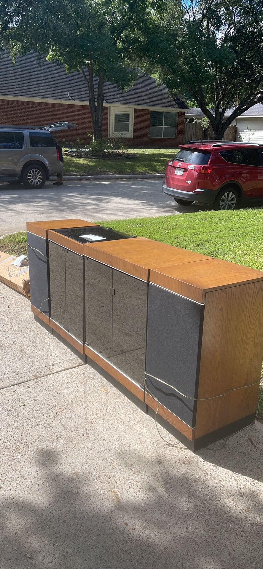 Entertainment System With Large Speakers 