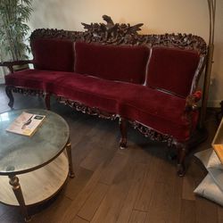 Antique Sofa & 2 Chairs-Hand Carved Eagles (Estate Sale)