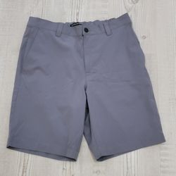 NWT Banana Republic Men's Grey Flat Front Shorts Athletic Performance Preppy