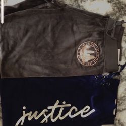 Velour joggers. Size 18 plus in girls  like a medium in woman’s, super cute!! New with tags. Retail $26 - $30, asking $20 each Brundage and Chester. C