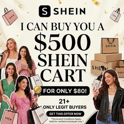 YOUR 500$ SHEIN CART FOR ONLY 80$