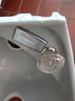 Vintage Flo-Control Faucet with Crystal Knob
