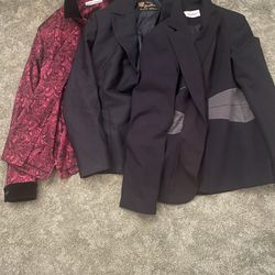 3 women’s business coat jacket outwear size M/L bundle