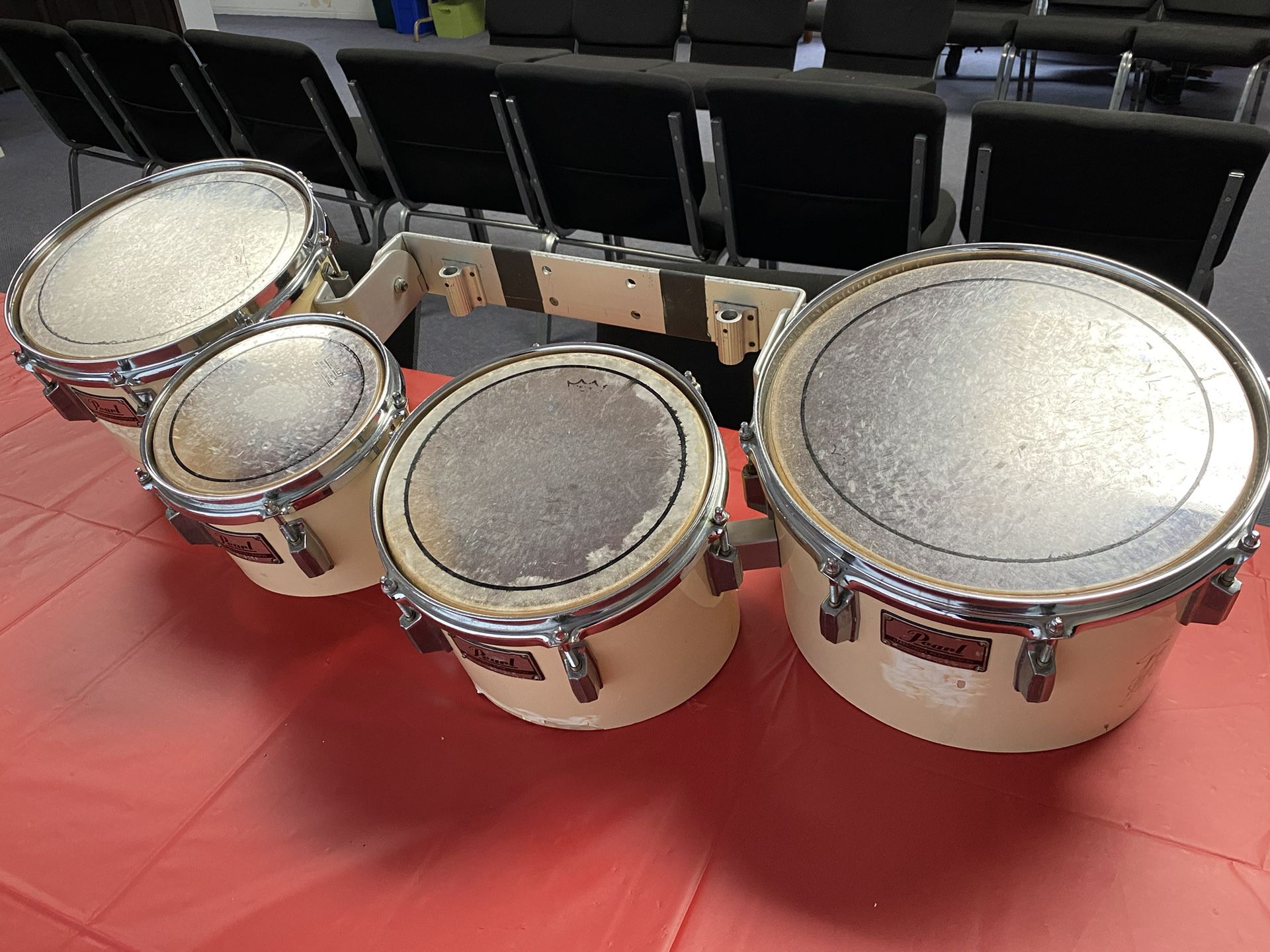 Pearl Marching Tenors Quad Drums