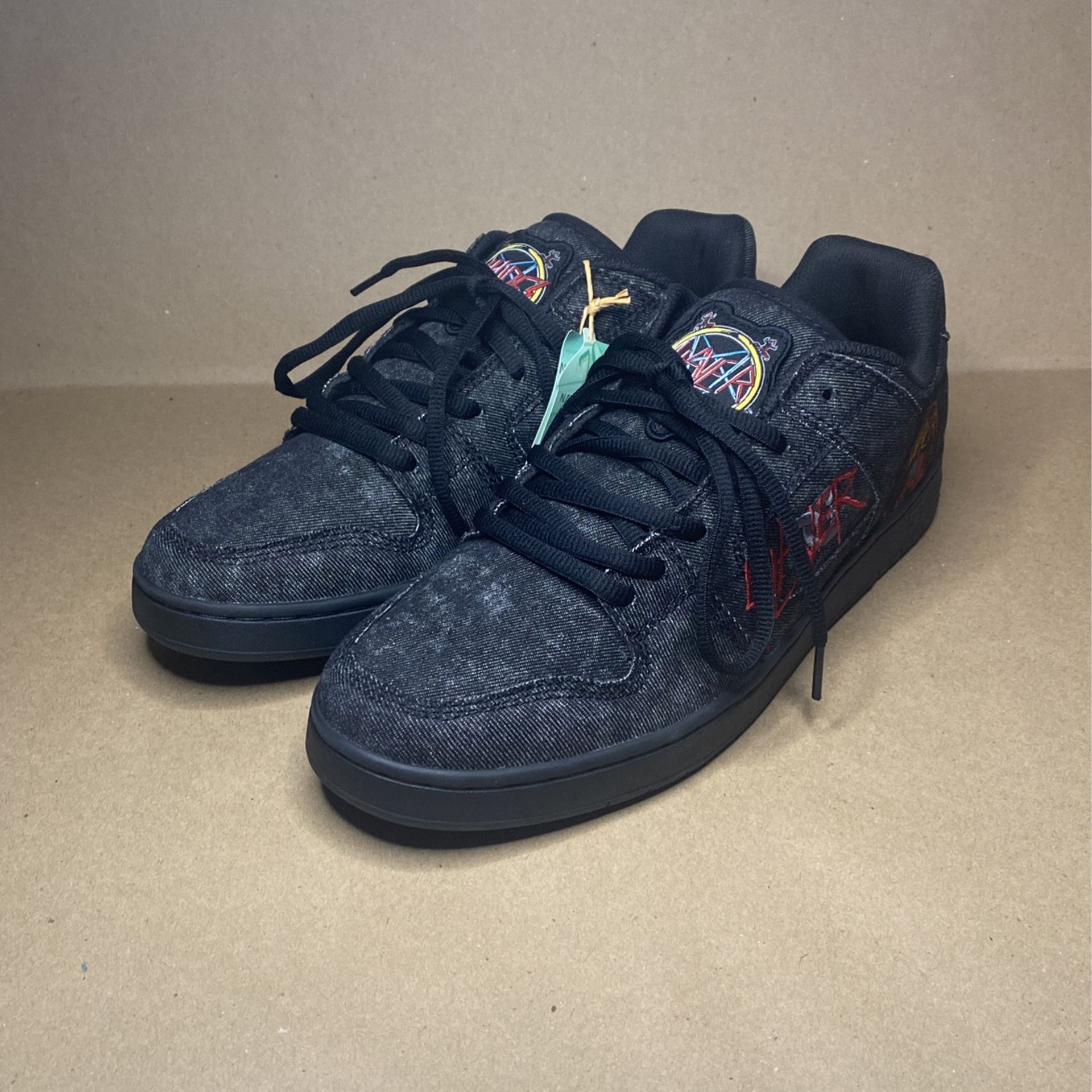 Slayer x Dc Shoes Manteca Color Black Red Men's Size 12 Sneaker