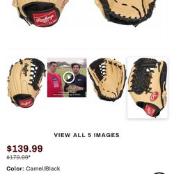 Rawlings Leather Baseball Glove 