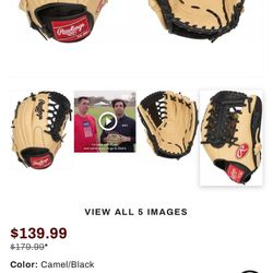 Rawlings Leather Baseball Glove 