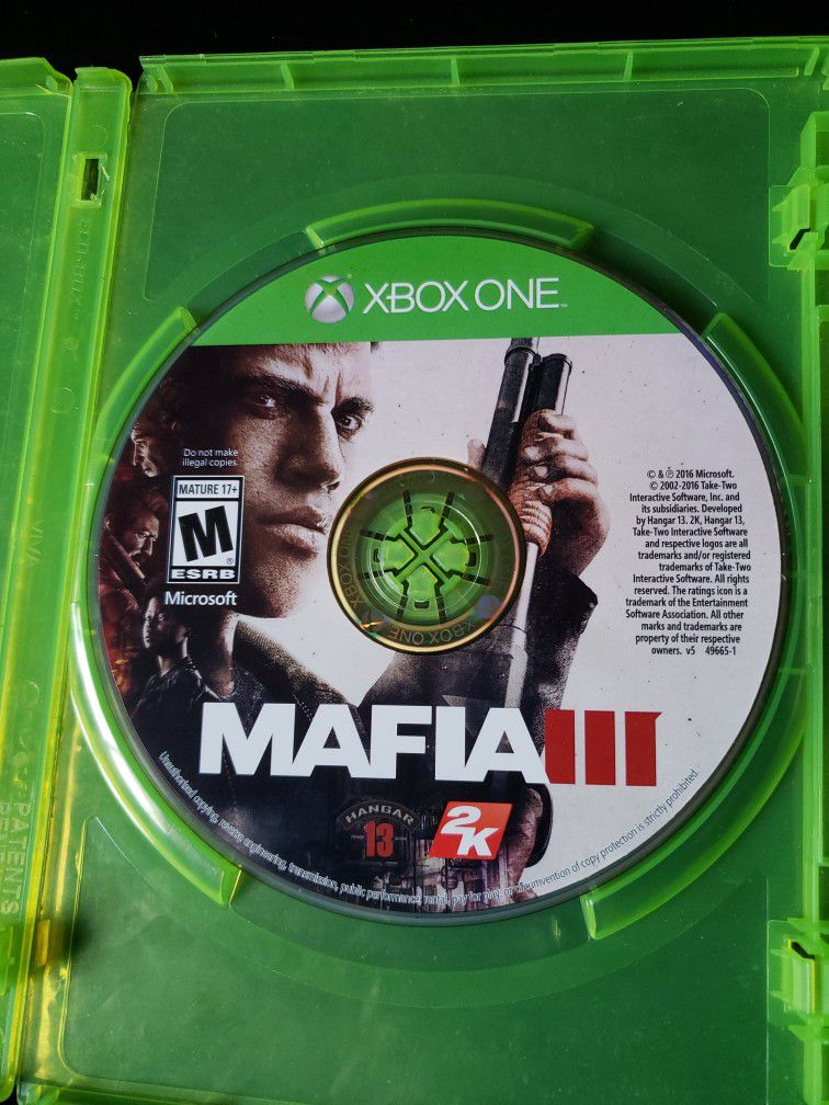 Xbox One Games Mafia 3