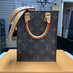 Louis Vuitton Petit Sac Plat Monogram Bag 