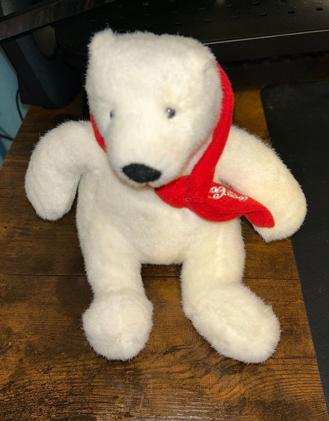 2007 Coca-Cola Polar Bear with Scarf Plush