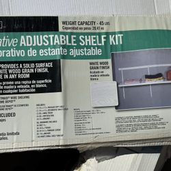 Decorative ADJUSTABLE SHELF KIT/ Kit decorativo de estante ajustable NEW/ NUEVO