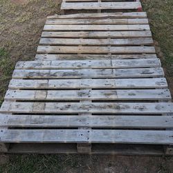 3 wooden pallets