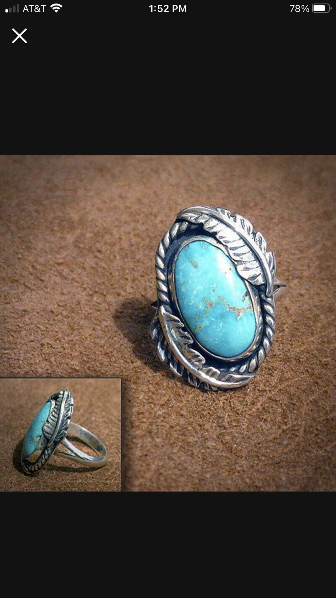 *NEW*SALE* Southwest Created Turquoise Ring Jewelry Sizes 5 1/2 Or 6 *See My Other 600 Items*