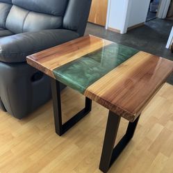 Epoxy Side Table 
