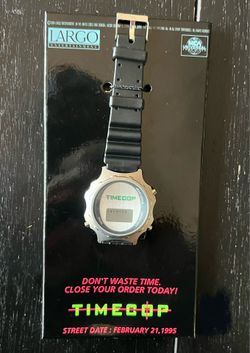 Vintage TimeCop Movie 94” Promotional Release Watch NOS