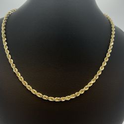 Rope Chain 14K Solid New 