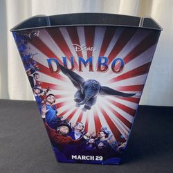 2019 Disney Dumbo Live Action 9” Inch El Capitan Promotional PopCorn Bucket Rare 