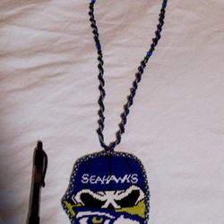 Seahawks Beaded Medallion $80