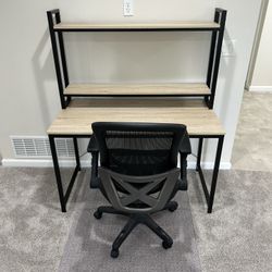 Work Desk/chair/plastic Mat