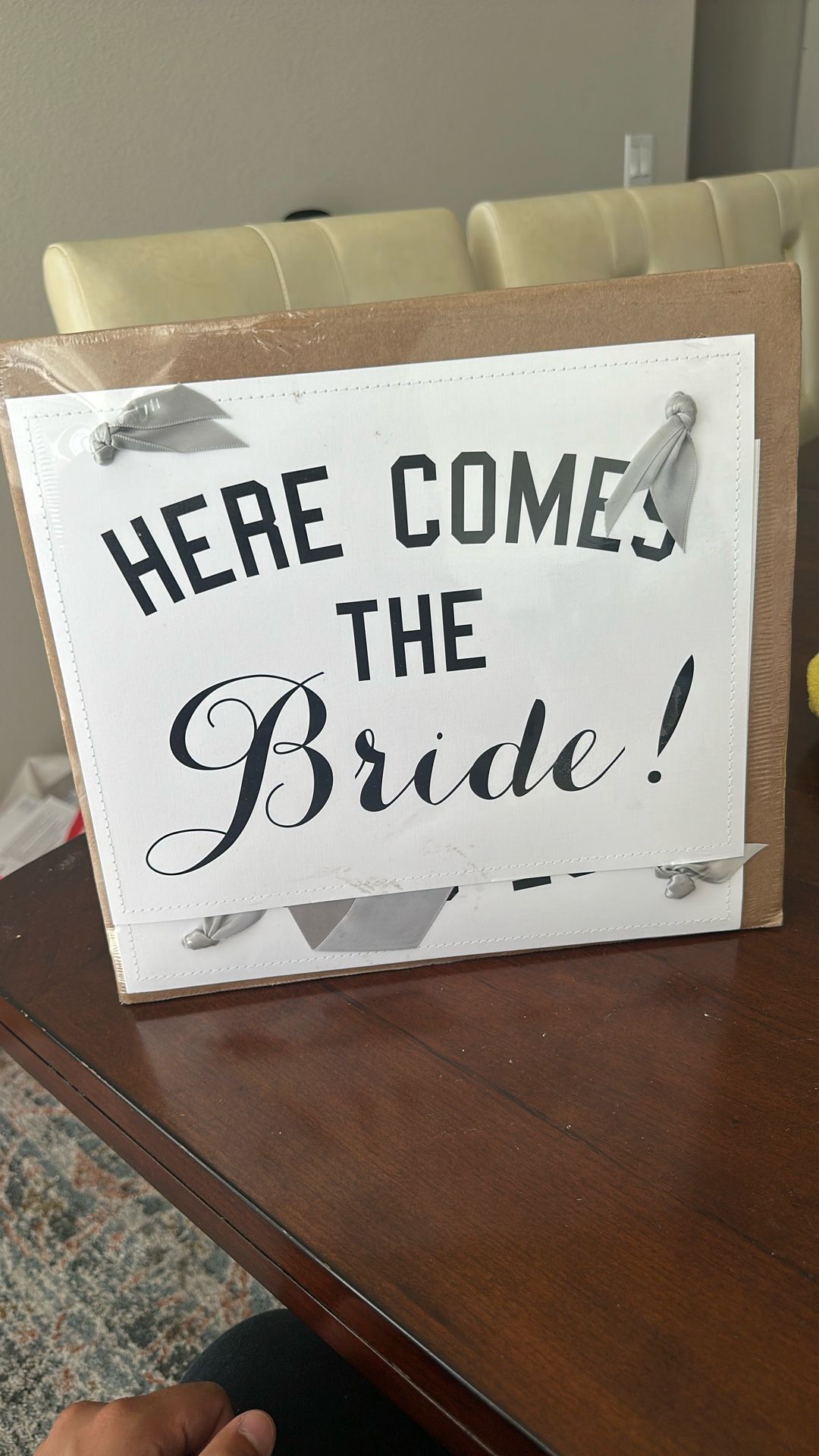 Here Comes The Bride Sign