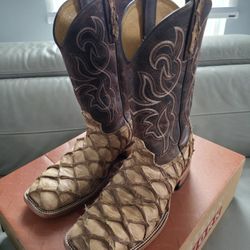 Cody James Pirarucu Leather Mens Boots