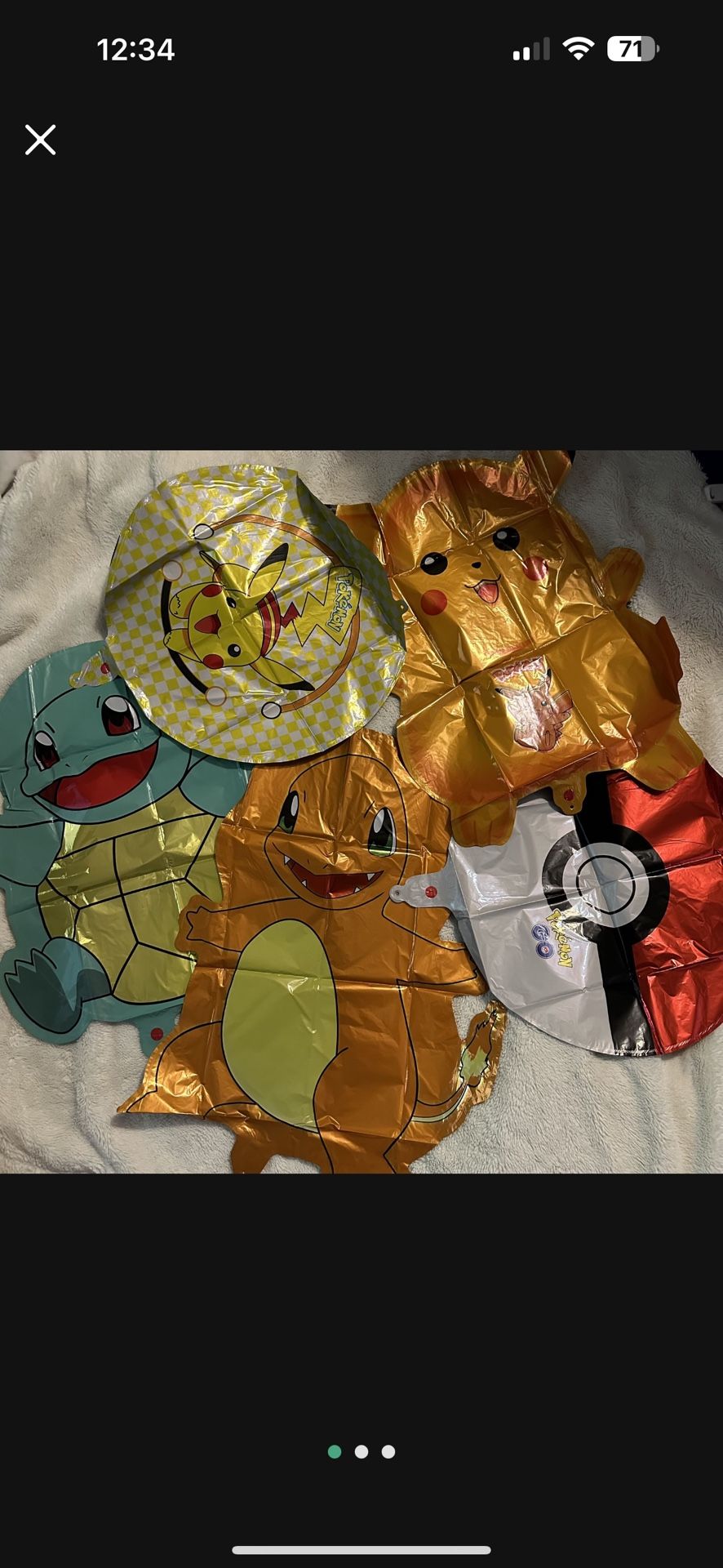Pokemon Foil Balloons 5 Pieces