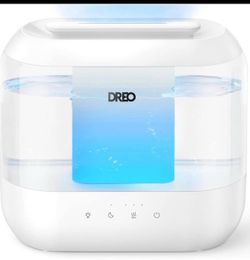 Dreo Humidifiers for Bedroom, 4L Top Fill for Large Room, 36H Runtime, 28 dB Quiet Supersized Cool Mist Air Humidifier for Baby Nursery, Plants, Indoo