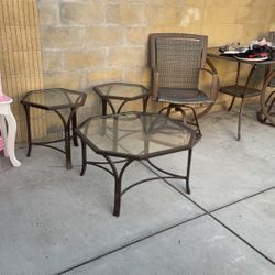 Table And 2 Coffee Tables
