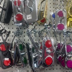 Bicycle Mirrors Bike Show Special Chrome, Gold Parts