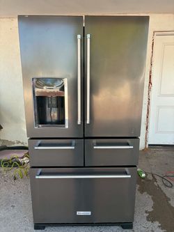 KitchenAid French Door Refrigerator Black Stainless
