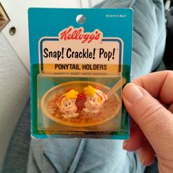 Kellogg's Snap Crackle Pop Ponytail Holders Vintage!