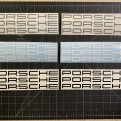 Porsche Stickers (6) 5” Wide