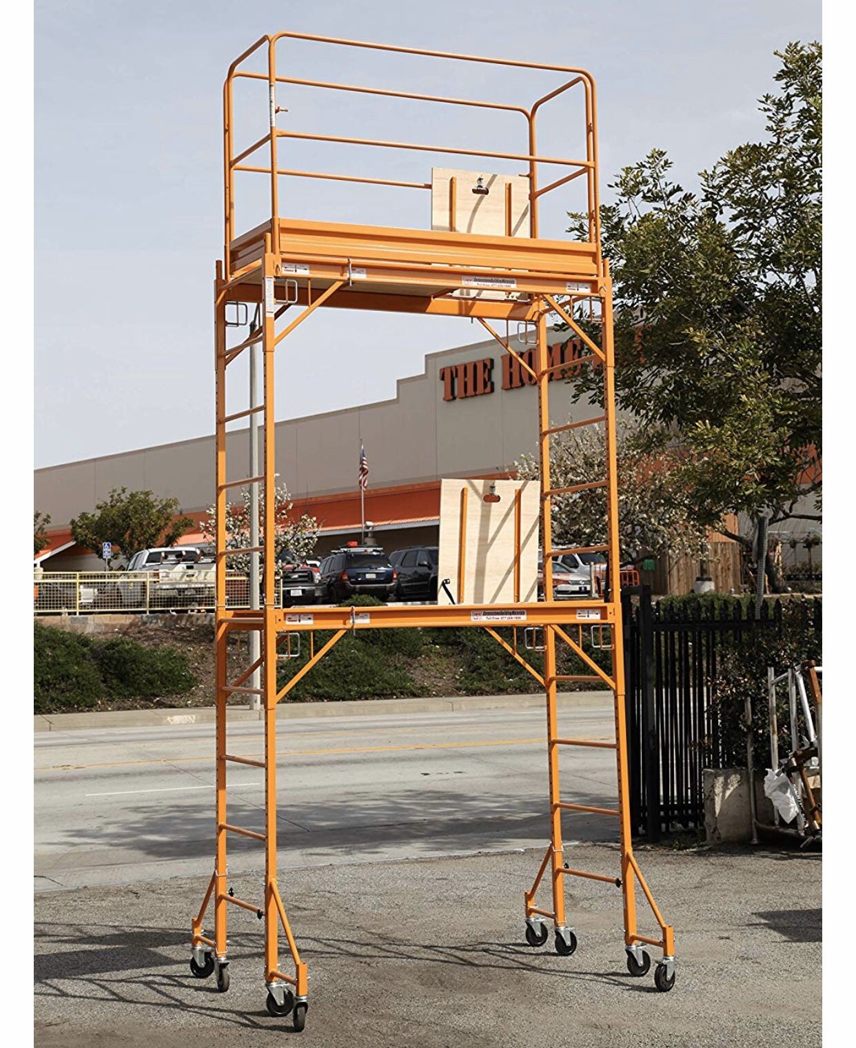 Scaffold 12 ft with safety door OSHA and Ansi approved