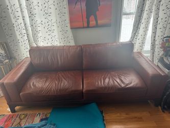 Original leather 3 seater couch