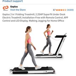 GoPlus 2 In 1 Folding Treadmill