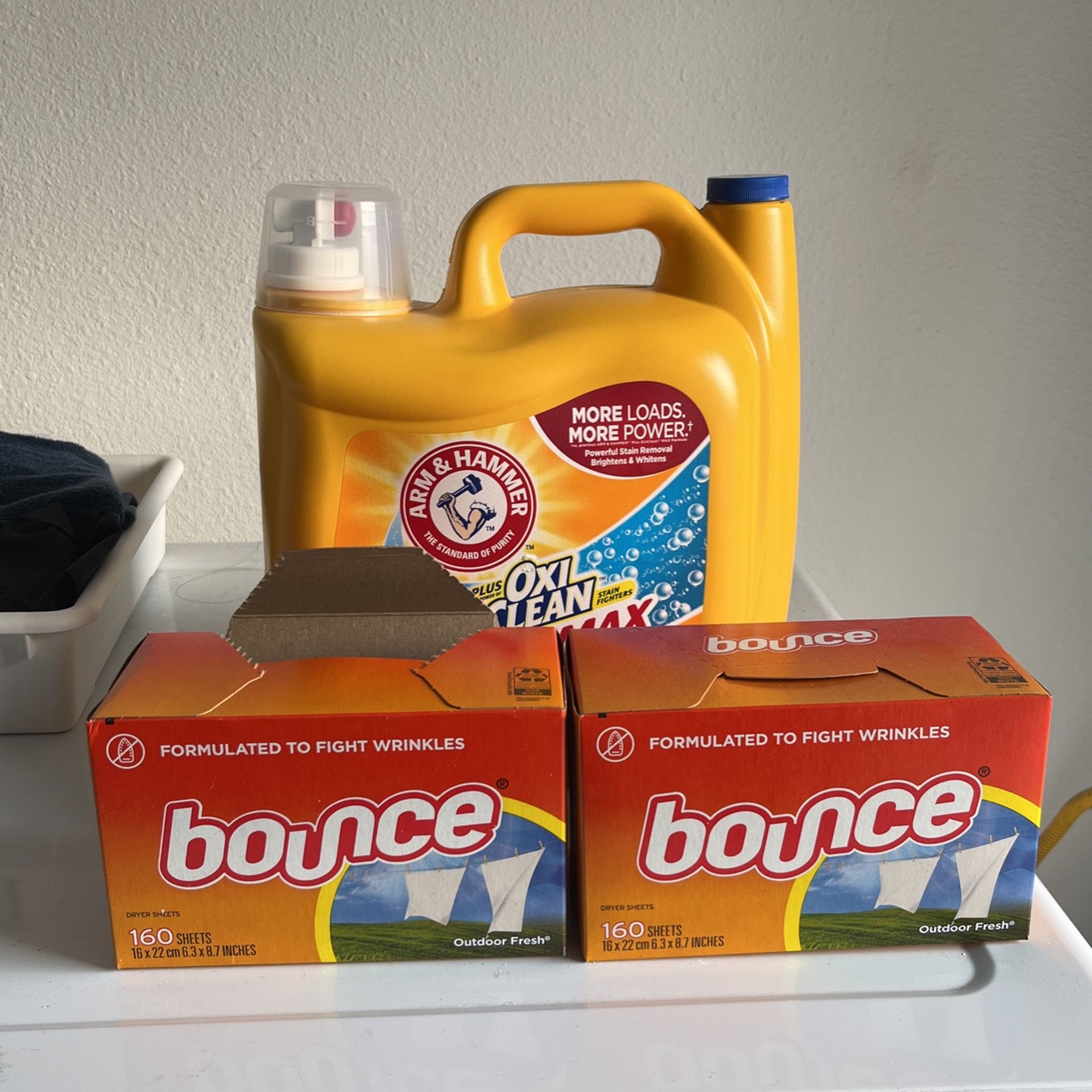 Costco OxiClean Detergent & Bounce Sheets