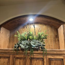 Artificial Succulent and Wildflower Arrangement Set of 2