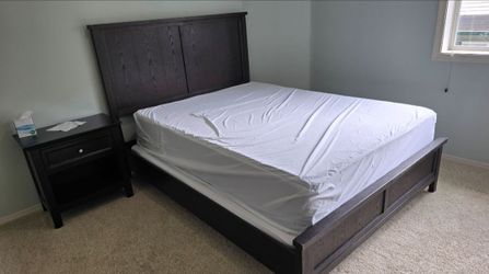 Queen Size Bed Frame- Box Spring Optional